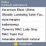 My Wishlist - dolca