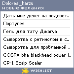 My Wishlist - dolores_harzu