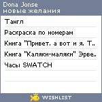 My Wishlist - dona_jonse