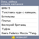 My Wishlist - dona_vishnya