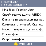 My Wishlist - donatella07