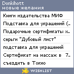 My Wishlist - donkihott