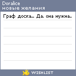 My Wishlist - doralice