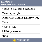 My Wishlist - dorfinder