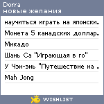 My Wishlist - dorra