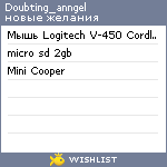 My Wishlist - doubting_anngel