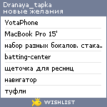 My Wishlist - dranaya_tapka