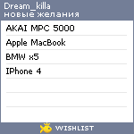 My Wishlist - dream_killa