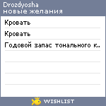 My Wishlist - drozdyosha