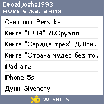 My Wishlist - drozdyosha1993