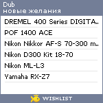 My Wishlist - dub