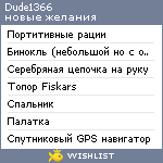 My Wishlist - dude1366