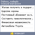 My Wishlist - duhova_nadegda