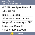 My Wishlist - duke_frozen