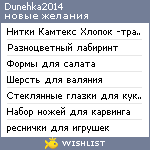 My Wishlist - dunehka2014