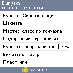 My Wishlist - dunyakh