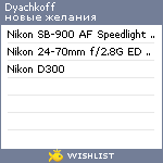 My Wishlist - dyachkoff