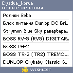 My Wishlist - dyadya_korya