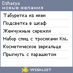 My Wishlist - dzhasya