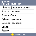 My Wishlist - dzibun