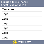 My Wishlist - e43e618b