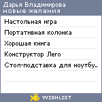 My Wishlist - e51cc7f3
