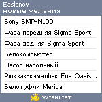 My Wishlist - easlanov