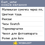 My Wishlist - east_veter