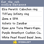 My Wishlist - eat_the_rich