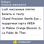 My Wishlist - echarri