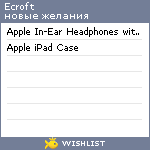 My Wishlist - ecroft