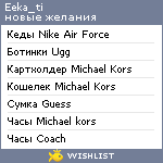 My Wishlist - eeka_ti