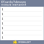 My Wishlist - efsarcby7xbmxyzq