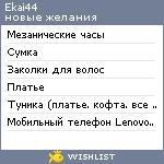 My Wishlist - ekai44