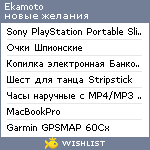 My Wishlist - ekamoto