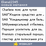 My Wishlist - ekena12345