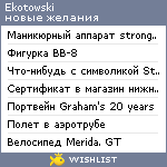 My Wishlist - ekotowski