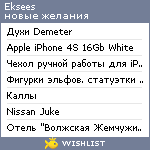 My Wishlist - eksees