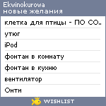 My Wishlist - ekwinokurowa