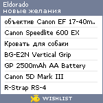 My Wishlist - eldorado