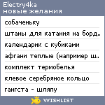 My Wishlist - electry4ka