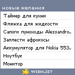 My Wishlist - elena_sergevna