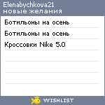 My Wishlist - elenabychkova21