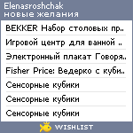 My Wishlist - elenasroshchak