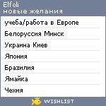 My Wishlist - elfoli