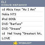 My Wishlist - eli_rocks