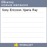 My Wishlist - elikaroxy