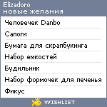 My Wishlist - elizadoro