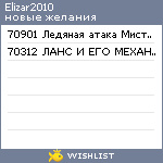 My Wishlist - elizar2010