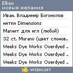 My Wishlist - elkew